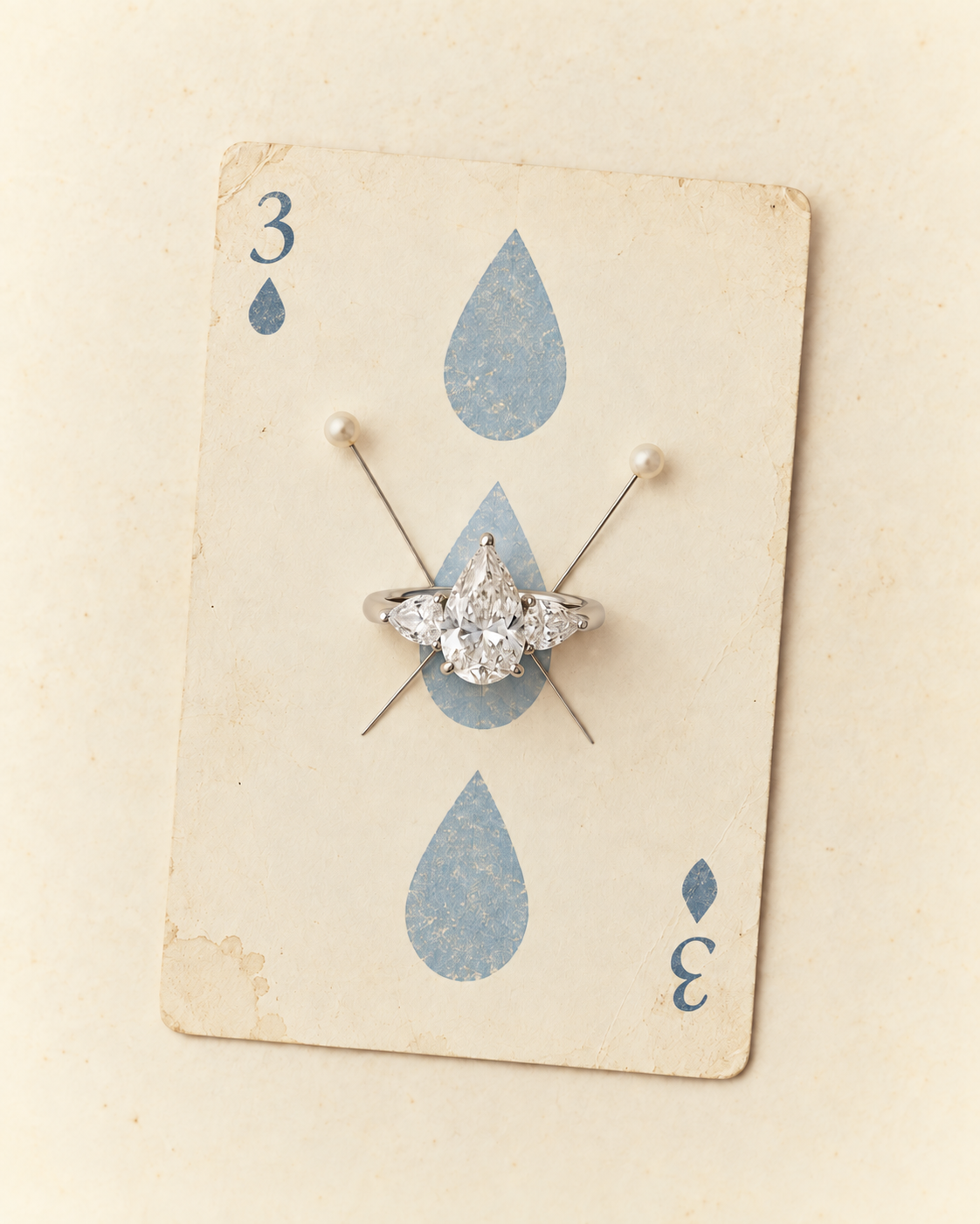 Pear Trilogy Ring alternate view 1