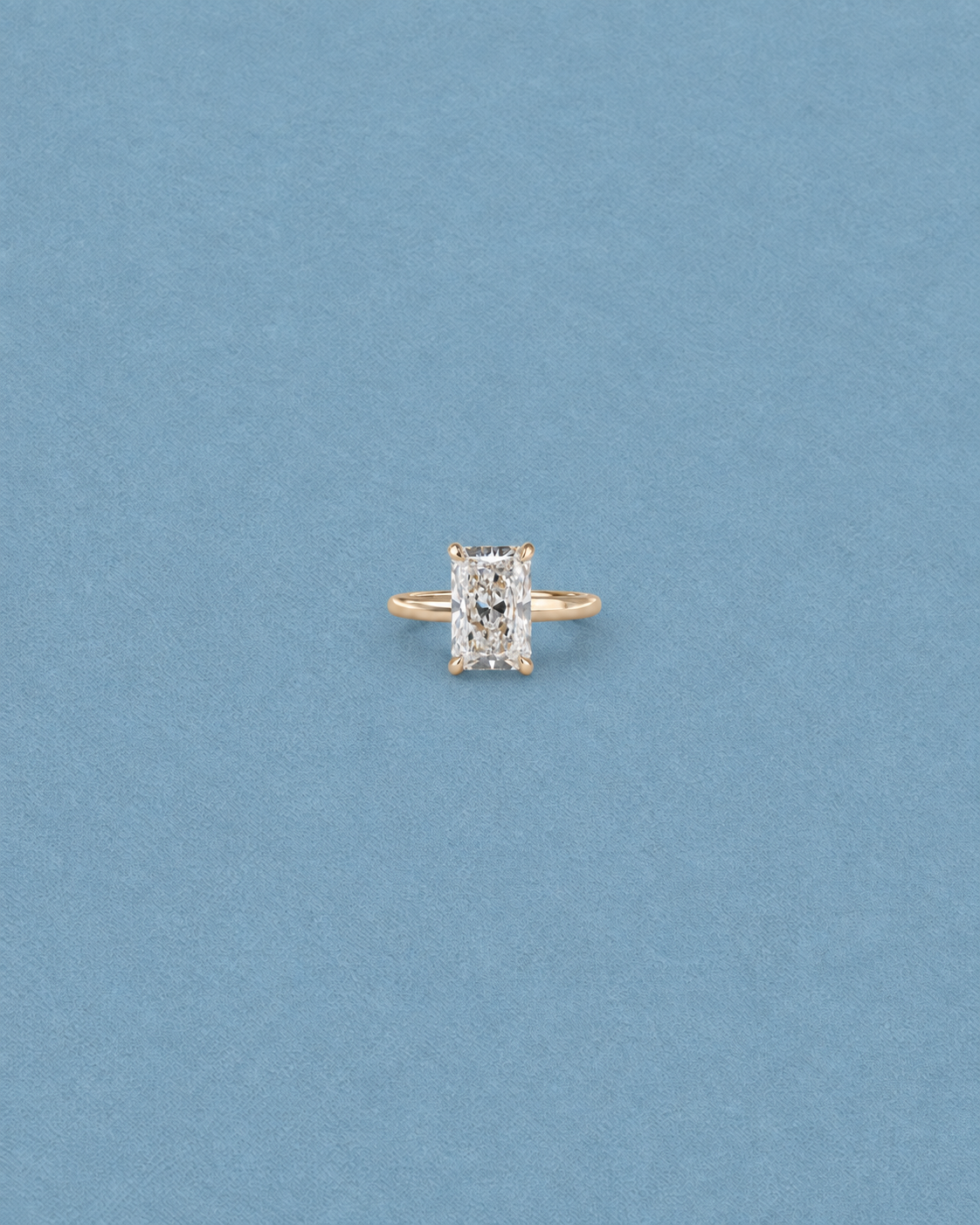 Radiant Solitaire in Yellow Gold